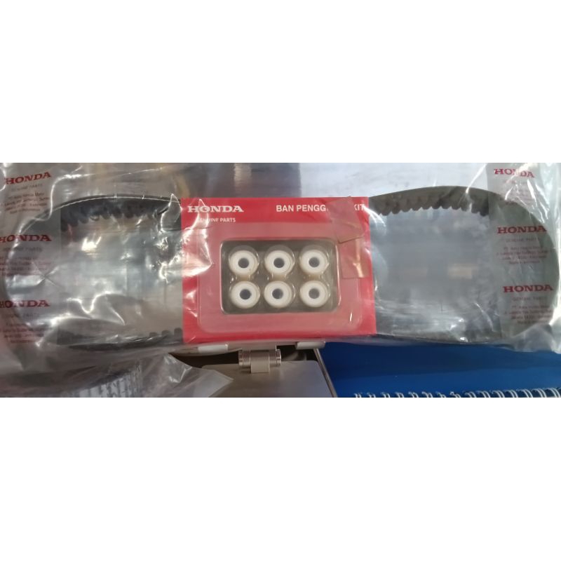 Van Belt Set beat pop beat esp K44 Original Honda AHM Type 23100-K44-BAO untuk Beat POP
