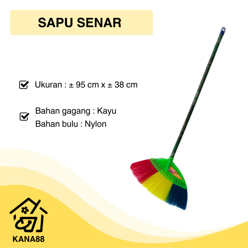 Sapu Lantai Plastik Sapu Senar Warna Nylon Panjang Murah