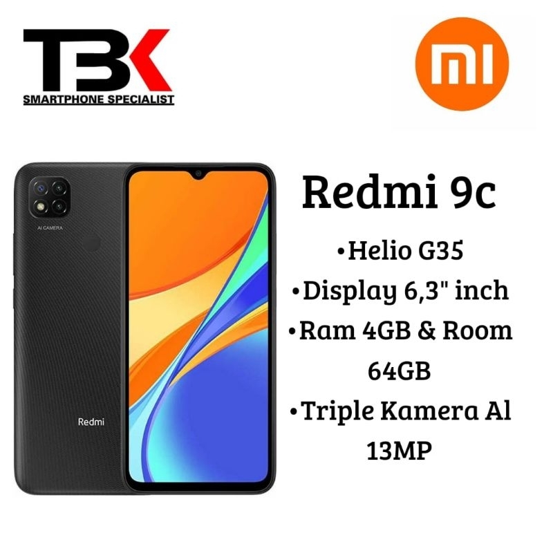 Xiaomi Redmi 9C 3/32GB - 4/64GB Ori Second