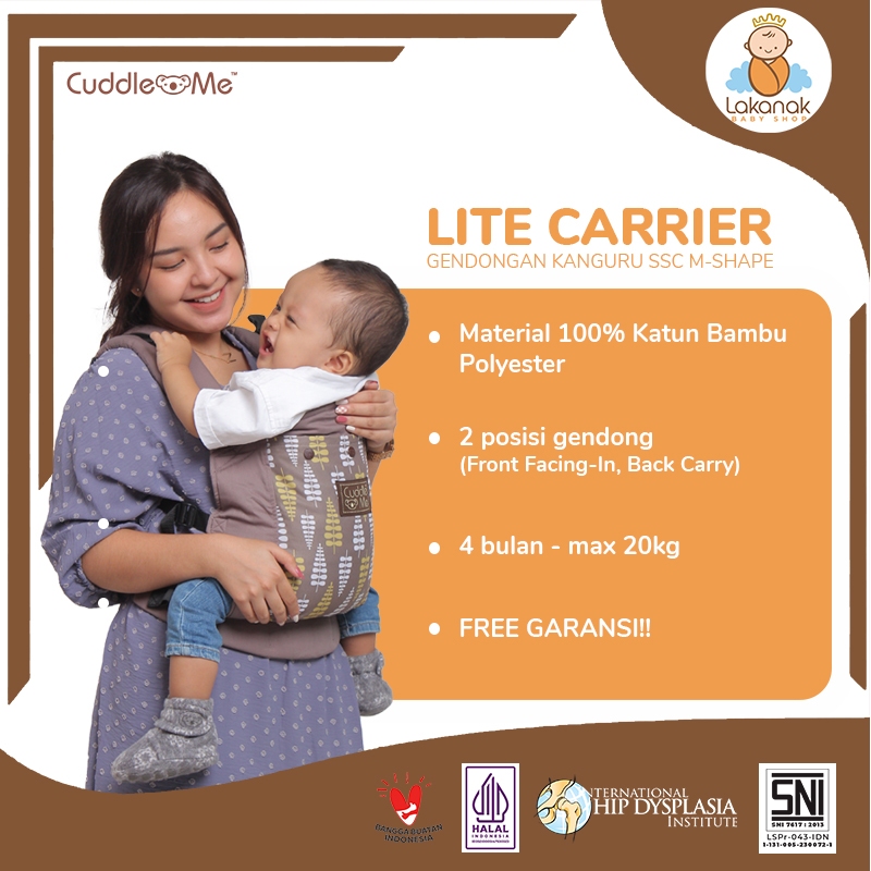 Gendongan Bayi kekinian - Gendongan bayi umur 4bulan - Lite Carr‪ier depan belakang