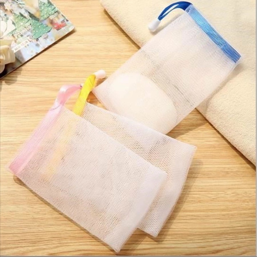 Kantong Sabun Pembuat Busa / Jaring Wadah Sabun Mandi Batang / Soap Pouch Puff