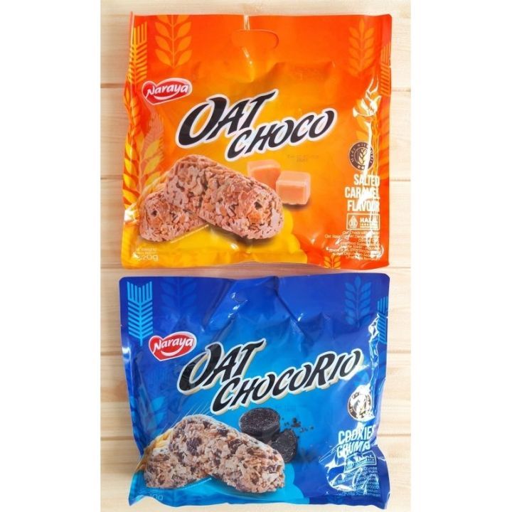 

Naraya Oat Chocorio Cookies Crumbs / Oat Choco Salted Caramel 320gram