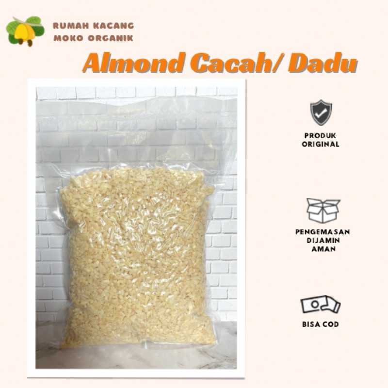 

Almond Cacah Dadu 500 gr (Mentah)