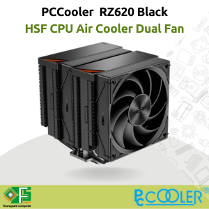 CPU Cooler PCCooler RZ620 BK Black HSF CPU Air Cooler Dual Fan