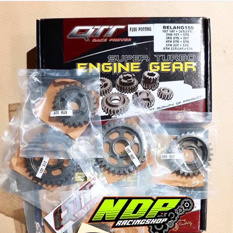 Gear box Rasio qtt Satria fu porting 155cc