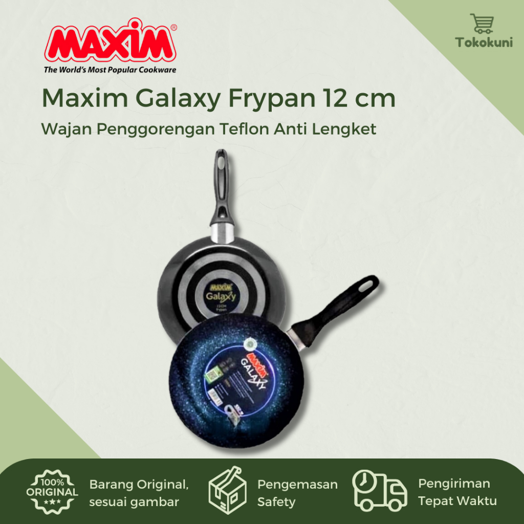 Teflon Mini Anti Lengket Maxim Galaxy 12 18 cm | Frypan Fry Pan Teplon Wajan Martabak Telur