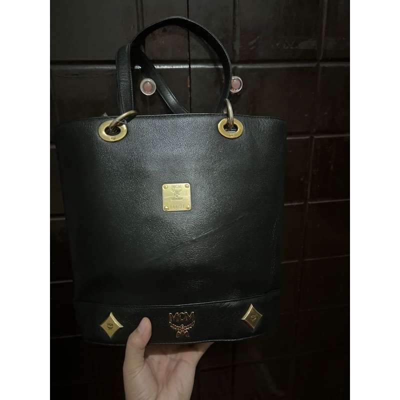 MCM Bucket Authentic Original Preloved Second Bekas