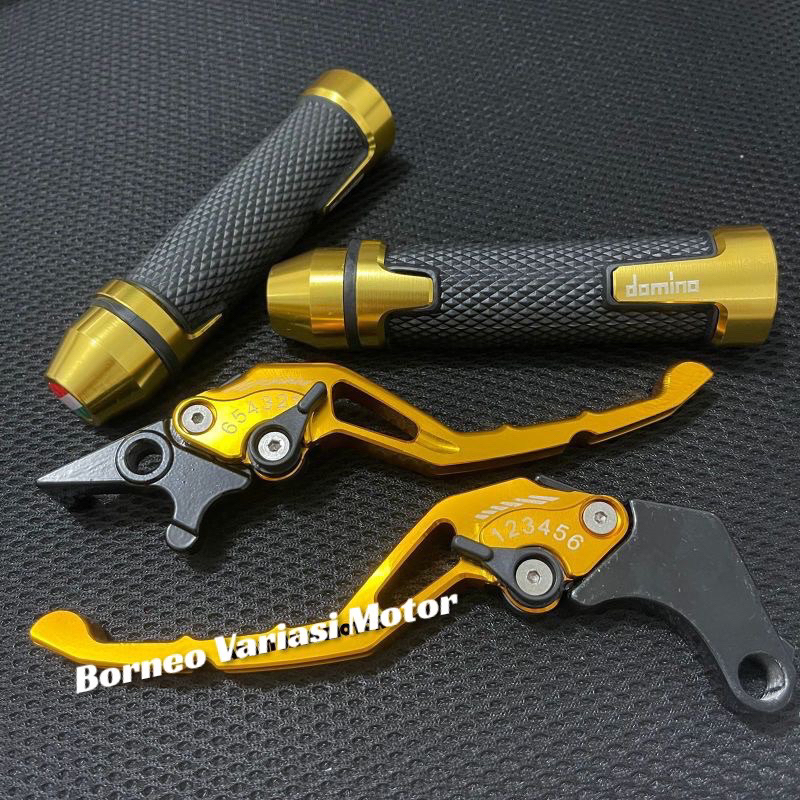 PAKET 2IN1 / Handgrip model Rizoma + Handle rem CNC Variasi / Vario Beat Mio Nmax Aerox 155 Vixion R