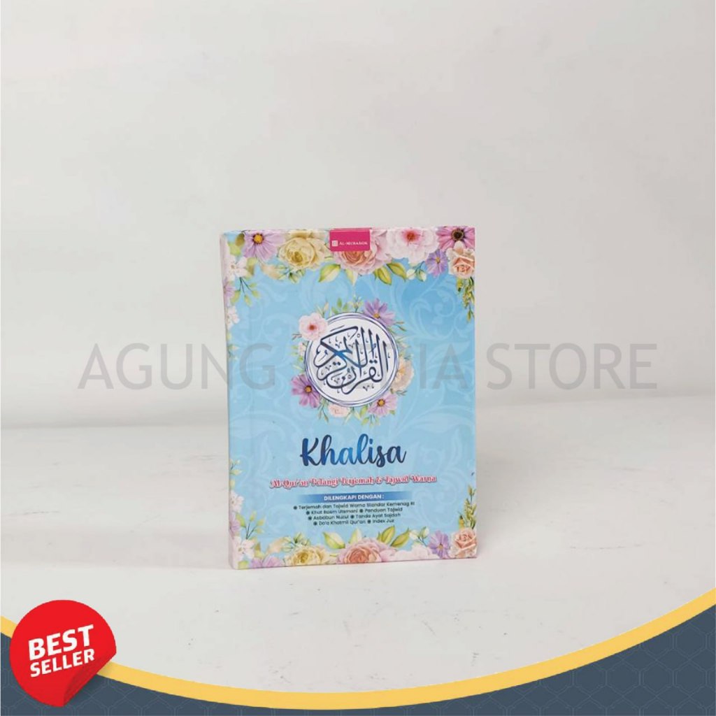 Quran Khalisa Hard Cover A6, Quran Terjemahan, Quran Hafalan Mudah, Quran Tajwid Warna Warni Lengkap