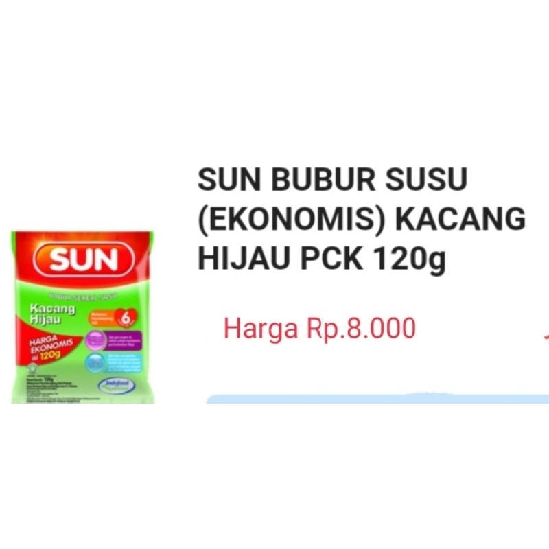Sun Bubur Ekonomis 120gr