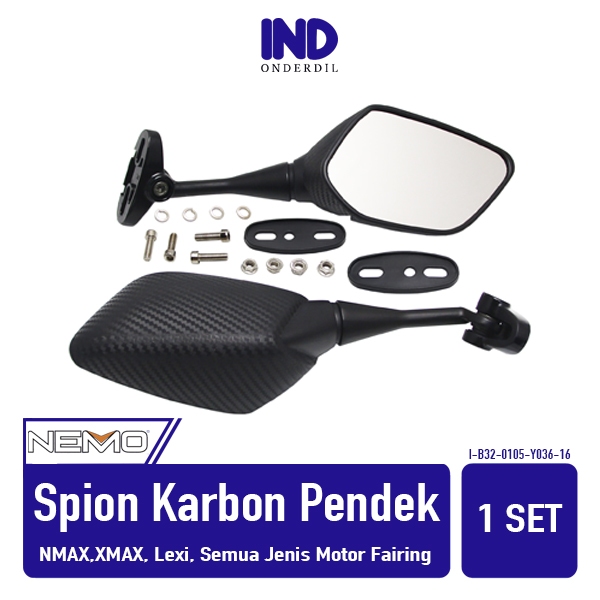 Spion-Sepion-Kaca Pendek Variasi Karbon CBR150R-CBR250R-CBR250RR-CBR 150R-150-250R-250 R-250RR-RR