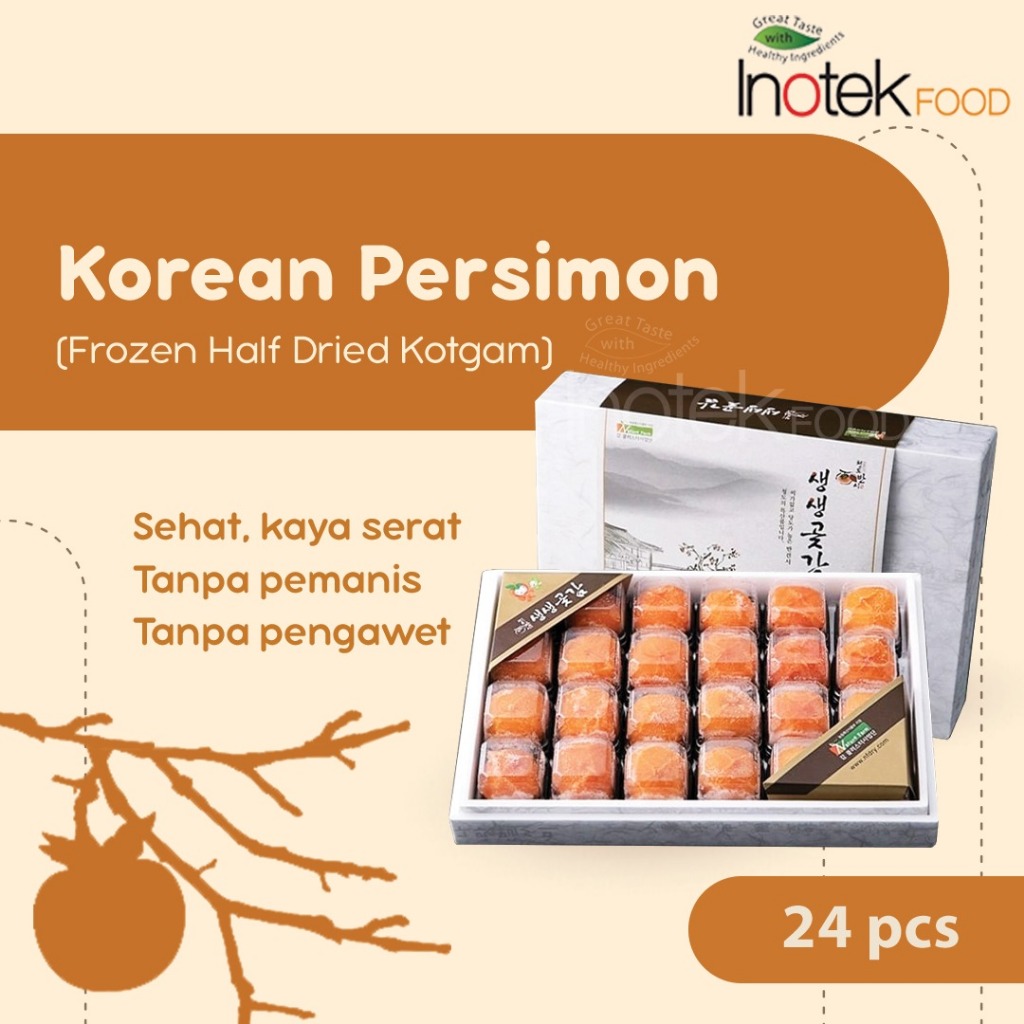 

KOREAN PERSIMON - FROZEN HALF DRIED KOTGAM ISI 24pcs - Kesemek Korea Asli