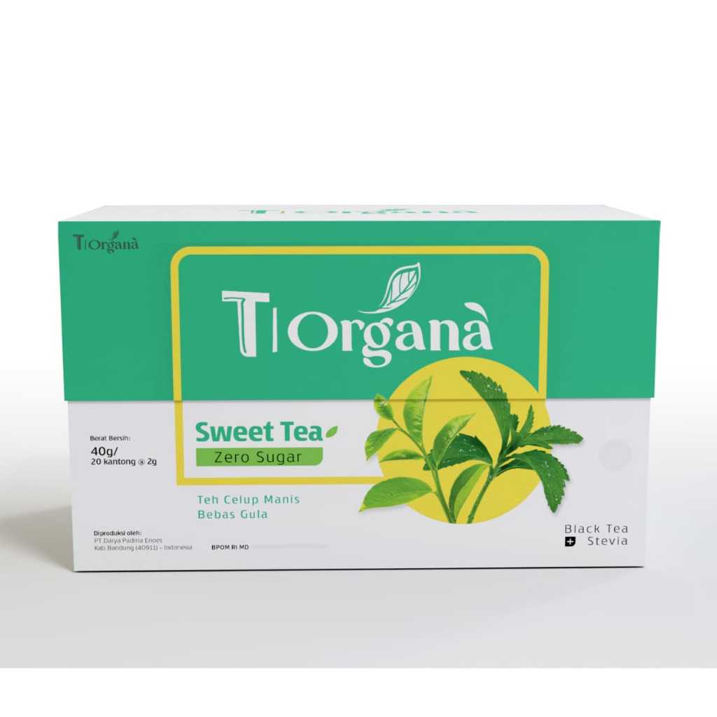 T|Organa Paket Diet Gula 20 Hari Teh Stevia