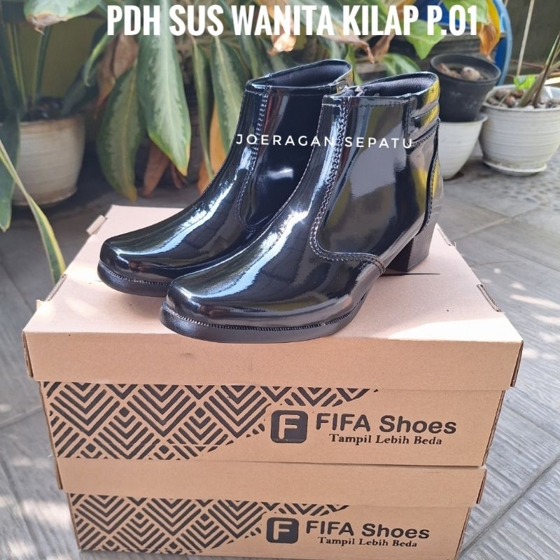 SEPATU PDL SUS WANITA KILAP SERI 01 HAK 3 DAN 5 CM SEPATU PDL SUS WANITA SEPATU PDL SUS POLWAN SEPAT