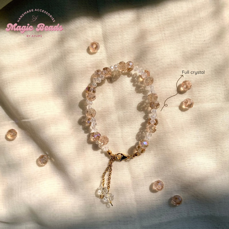 CRYSTAL BRACELETS/GELANG CRYSTAL HANDMAD by Magic Beads