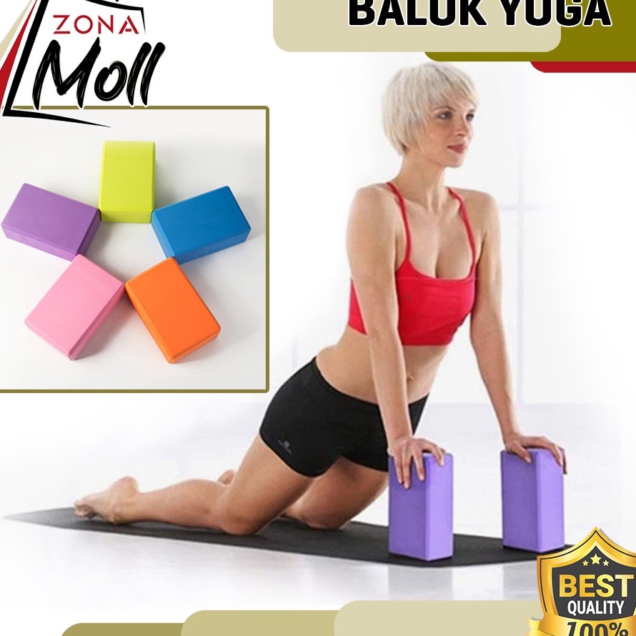 Kirim Langsung BALOK YOGA YOGA BLOCK BRICK YOGA ALAT PERLENGKAPAN SENAM LANTAI ➷➷✻✫