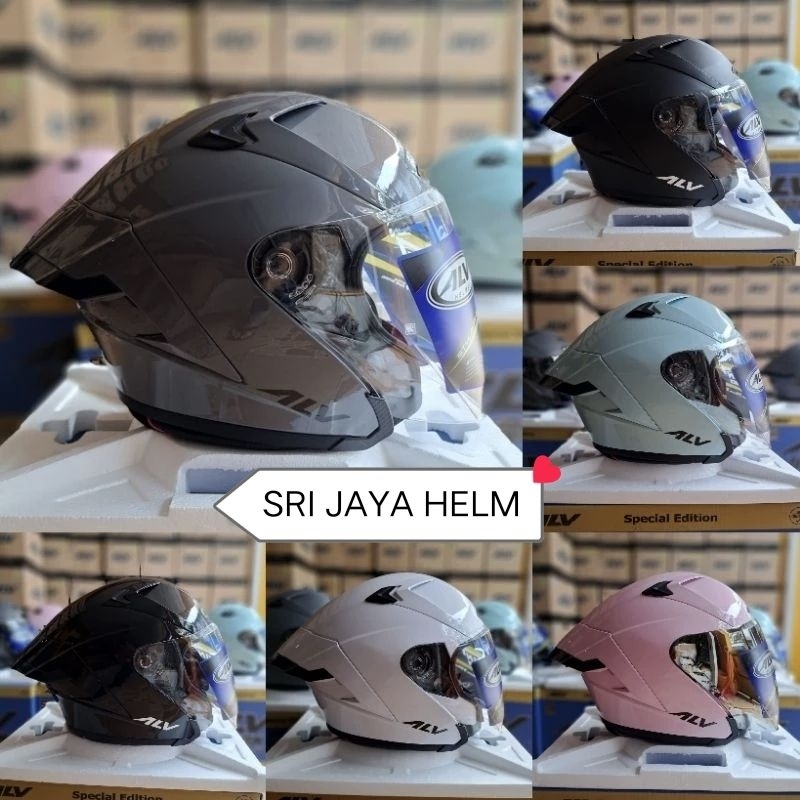 HELM ALV ULTRON PRO PAKET GANTENG VISOR BENING DAN SILVER