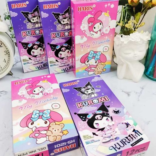 

Best Terlaris (12Pcs) Pulpen Fancy Karakter Lucu / Pen Gel Motif Cewe Cowo Ready