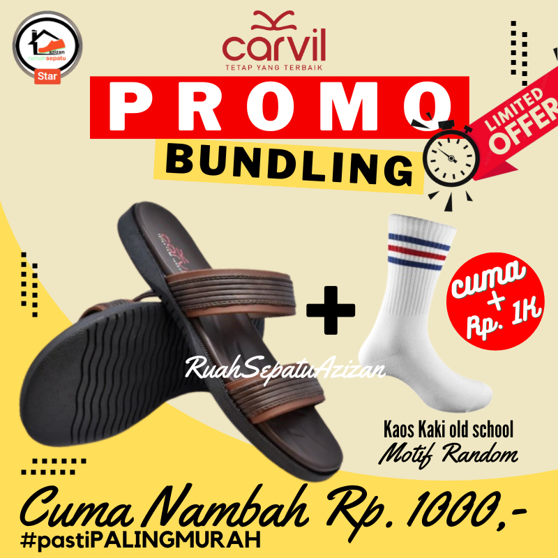 Sandal Pria Carvil / Carvil Juno 02M / Sandal Carvil ORIGINAL