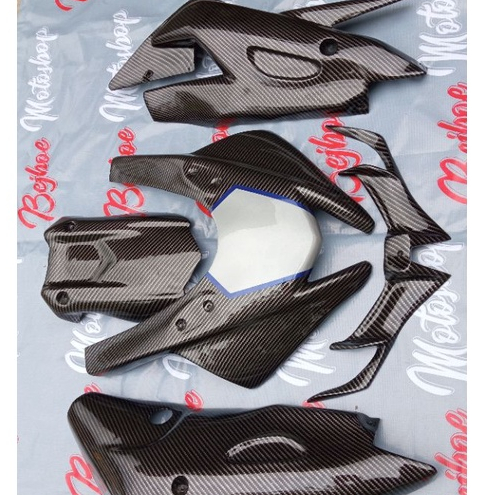 winglet r15 carbon + cover arm r15 v3 dan topeng lampu r15