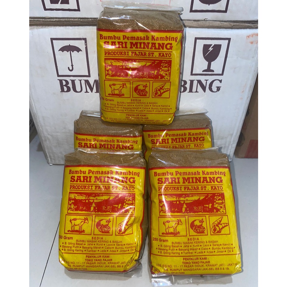 

Pasti Bisaa Bumbu Pemasak Sari Minang Kambing
