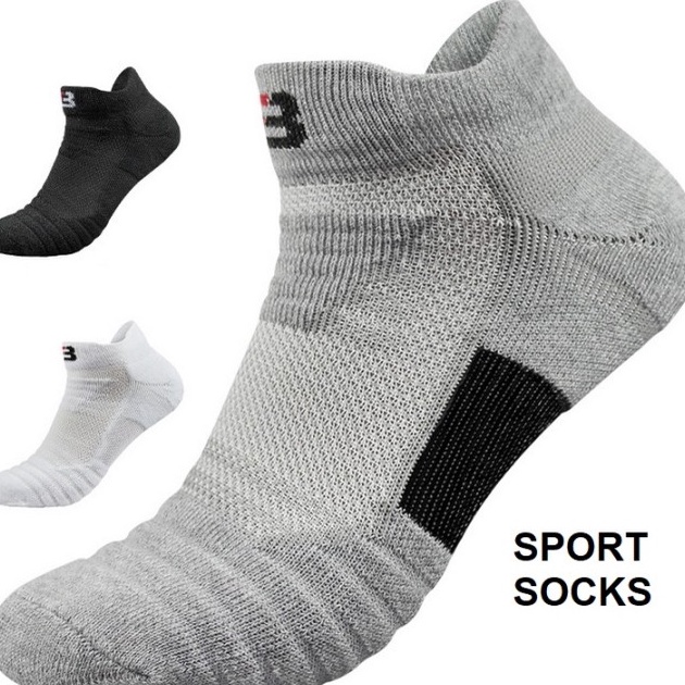 Produk Kaos Kaki Pendek Pria Sport Tebal Olahraga Gym Lari Men Socks / Kaos Kaki Pria Sport Gym / Ka