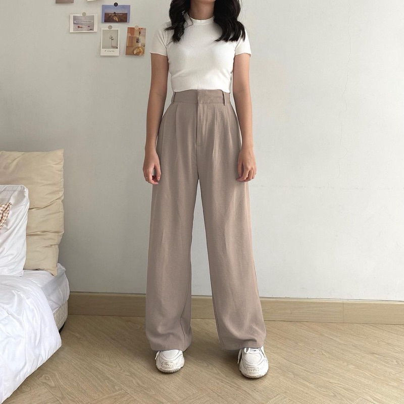 sleva CELANA HW PREMIUM ANTI KUSUT ALA KOREA STYLE / CELANA PANJANG PREMIUM / CELANA KERJA WANITA / 