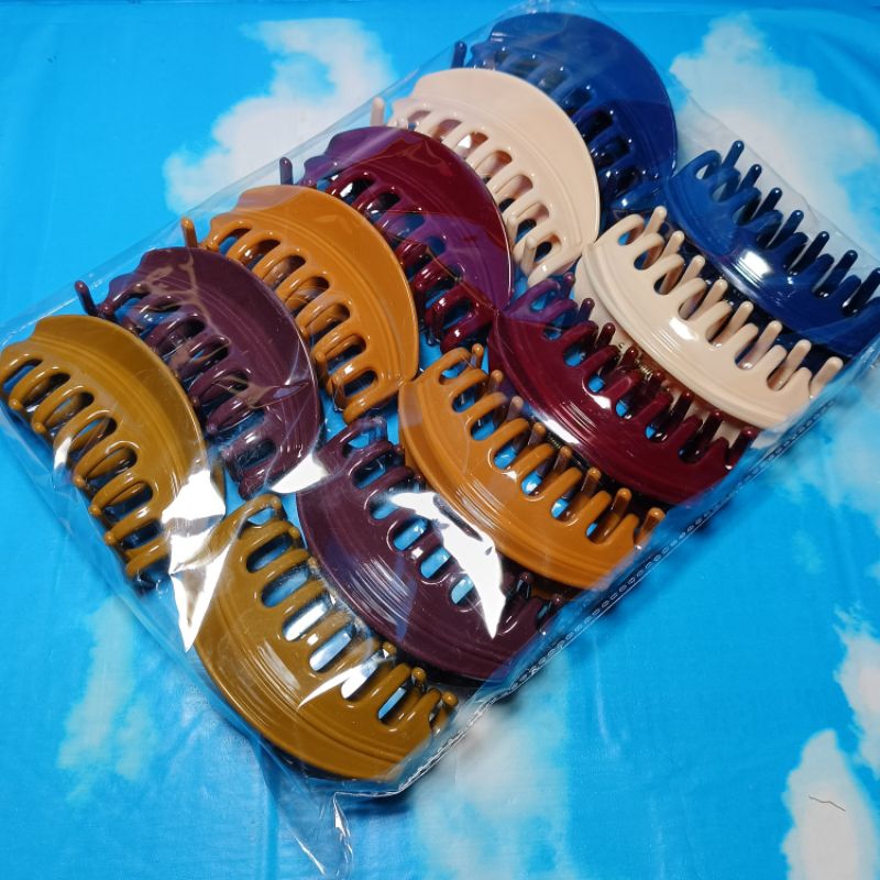 Jepit rambut jedai jumbo model kerang isi 12 pcs