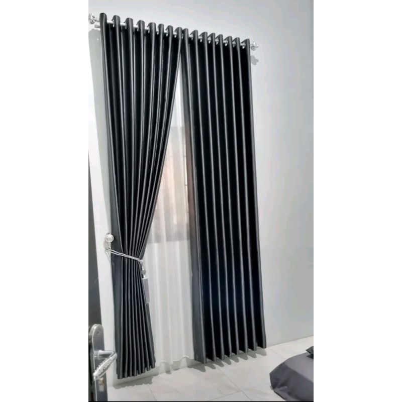 gorden polos 1 varian warna gorden pintu jendela minimalis gorden kantor gorden sekolah