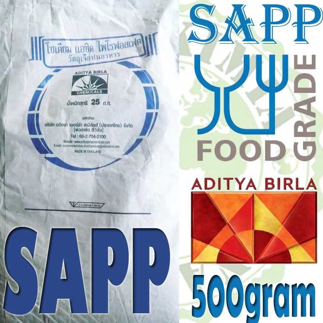 

KODE RPV595 Perenyah SAPP 500g Sodium Acid Pyrophosphate Ex Thailand Aditya Birla