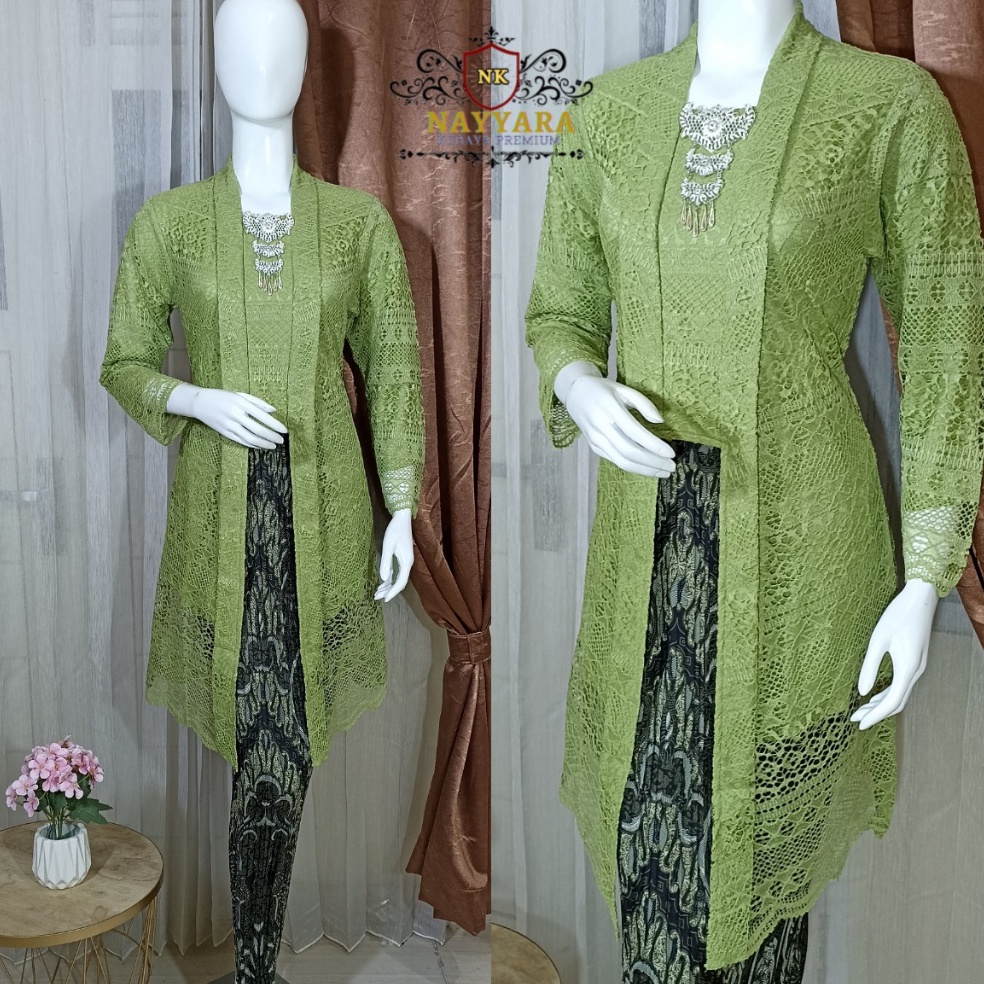 MODEL MHT105 Kebaya Kutu Baru modern \ Kebaya Modern \ Kebaya Tunik \ Setelan Kebaya Brokat \ Kebaya