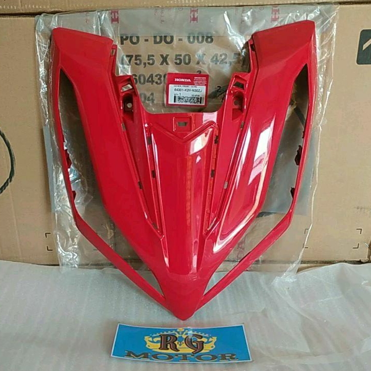 Cover Tameng Depan Merah kilap Vario 125 eSP K2V 2023 Original AHM 64301K2VN30ZJ
