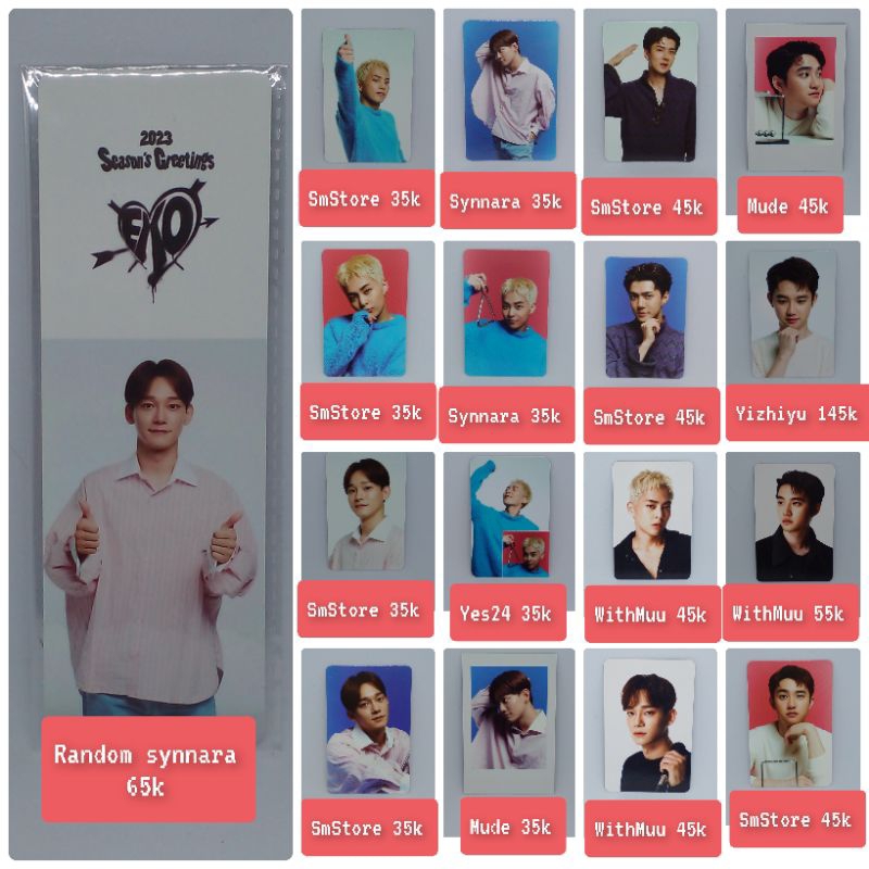 [READY] POB Only & Non POB EXO Season Greeting 2023