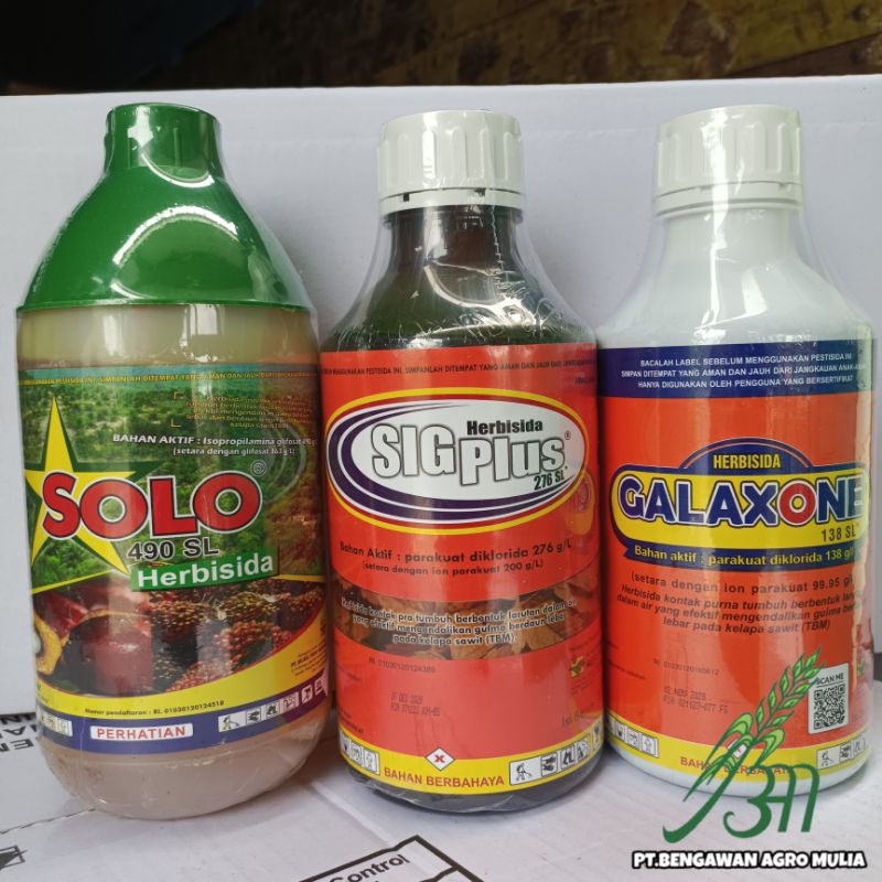 Herbisida Galaxone 138 SL, Sig plus 276 SL,Solo 490 SL 1Liter Racun rumput, mengatasi rumput secara 