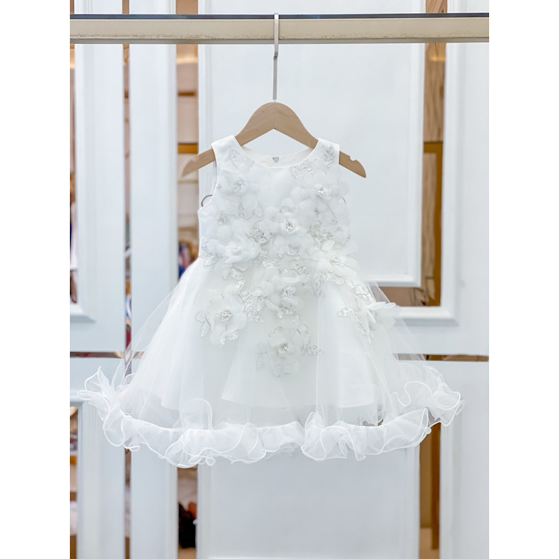 BabyLucky/ Dress Rarity / Dress Pesta Anak / Dress Anak / Dress Putih Anak