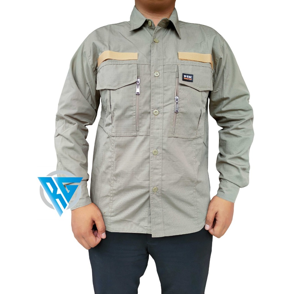 KEMEJA LAPANGAN TACTICAL OUTDOOR W-TAC LENGAN PANJANG|KEMEJA W-TAC TERBARU|W-TAC