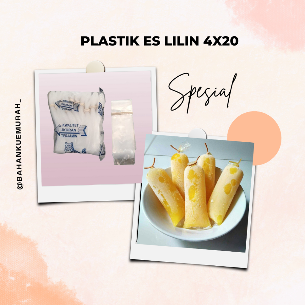 PE Kucing 4x20 | Plastik Es Mambo, Es Lilin