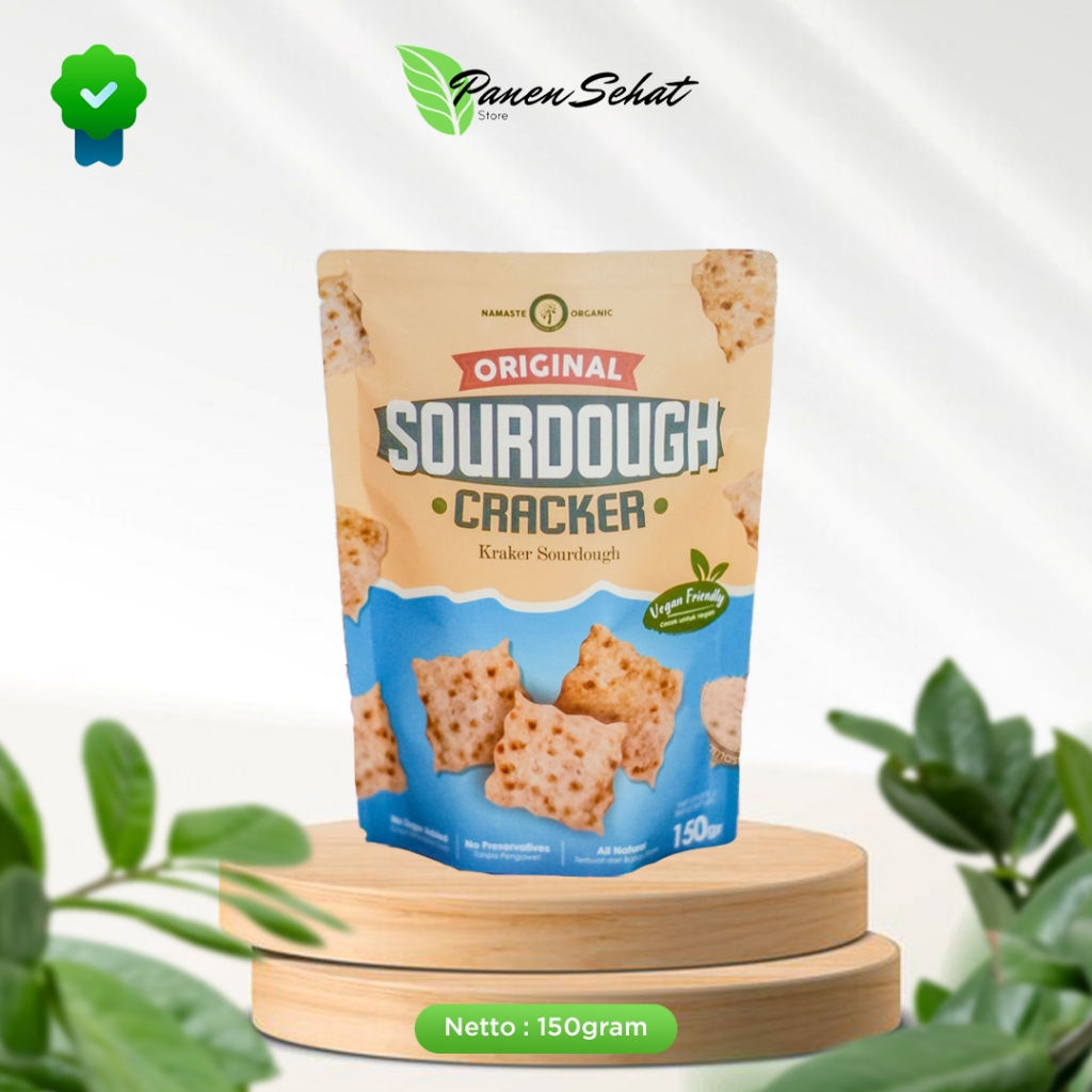 

SOURDOUGH CRACKER VEGAN FRIENDLY - Panen Sehat Store Original 150GR