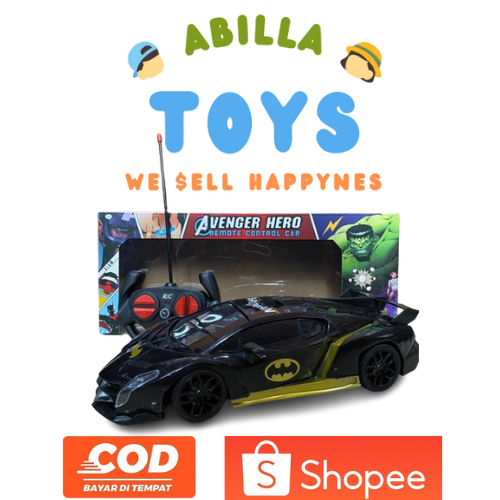 Mainan Anak Mobil Remote Kontrol Avenger Hero / Mobil Remote Kontrol BATMAN
