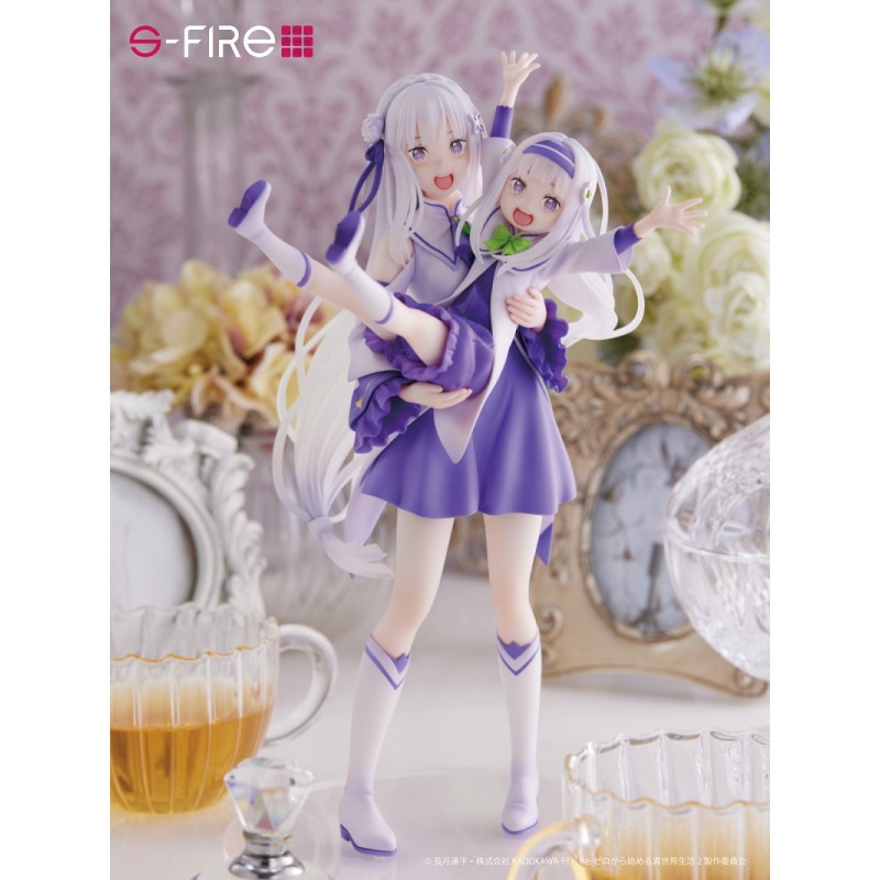 S-FIRE 1/7 Scale Figure Emilia & Childhood Emilia - Re:Zero