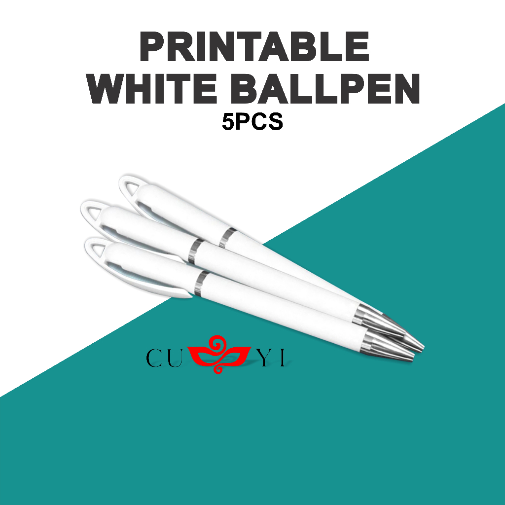 

CUYI-BULPEN PRINTABLE WHITE/BULPEN PUTIH 3/6/9PCS UNTUK CETAK STIKER DAPAT DICETAK DENGAN CETAK UV DAN CETAK SUBLIMASI / BULLPOINT / PEN 3614#