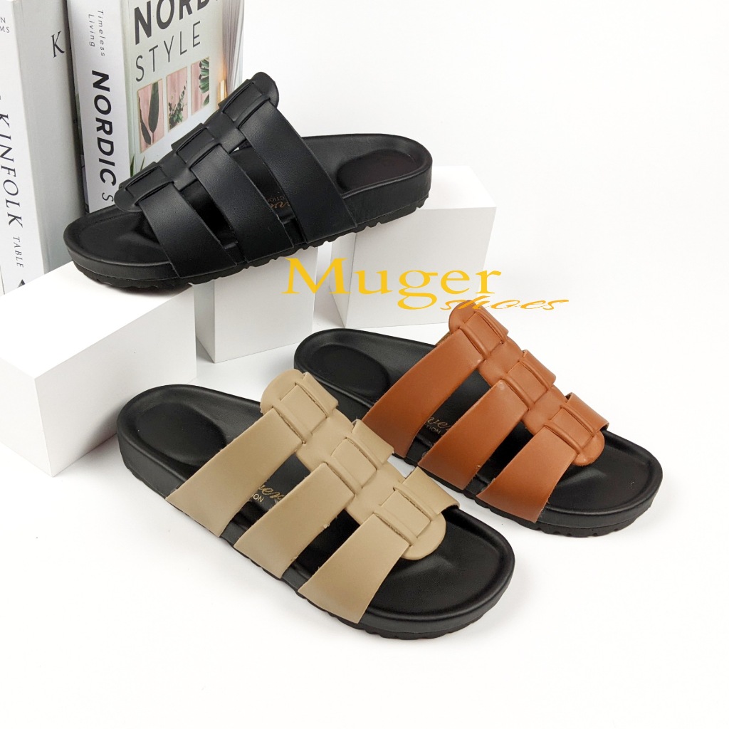 SONYA Senal wanita/ Sendal Flat Premium MUGER shoes