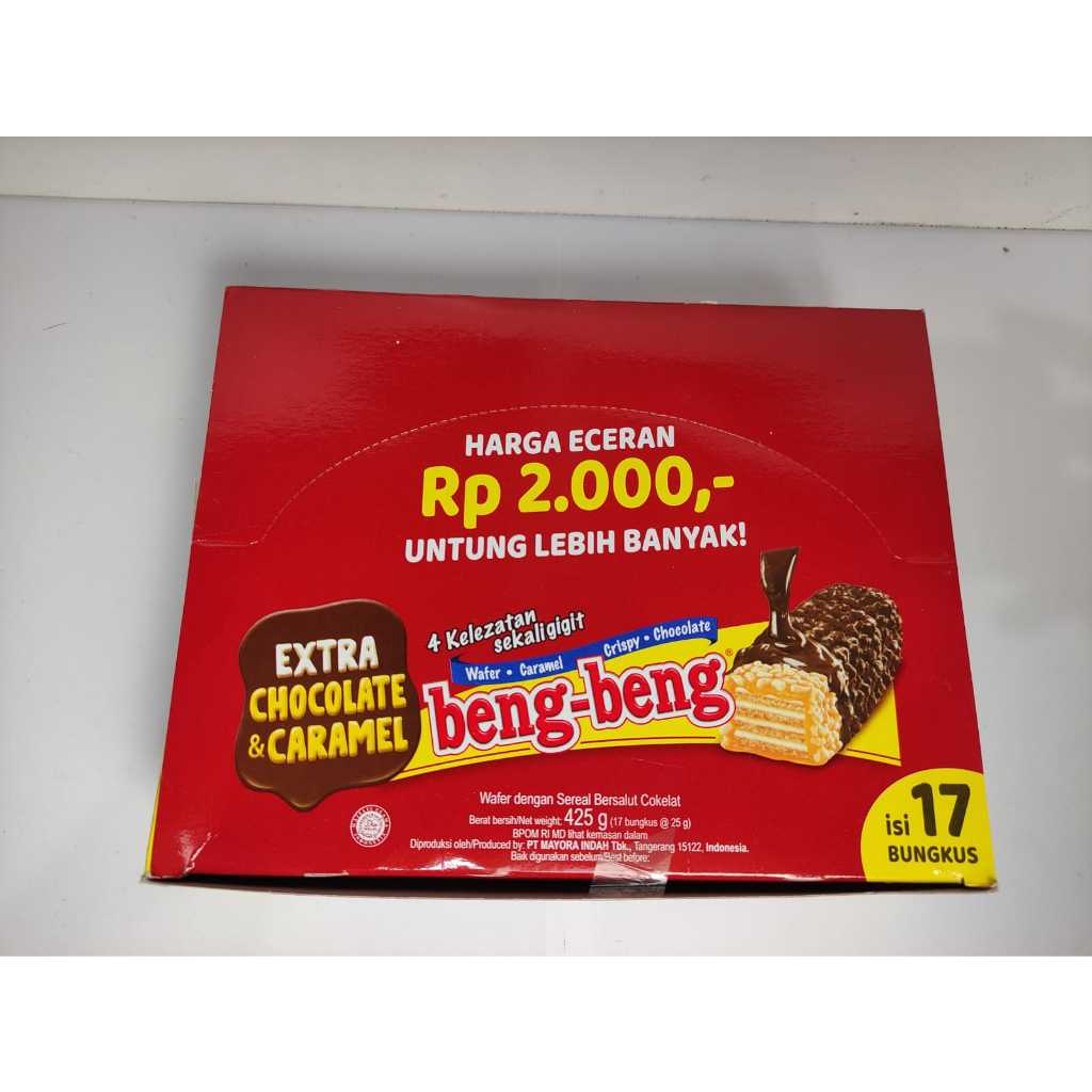 

Beng Beng Wafer cokelat / 1 box isi 17pcs @25gr