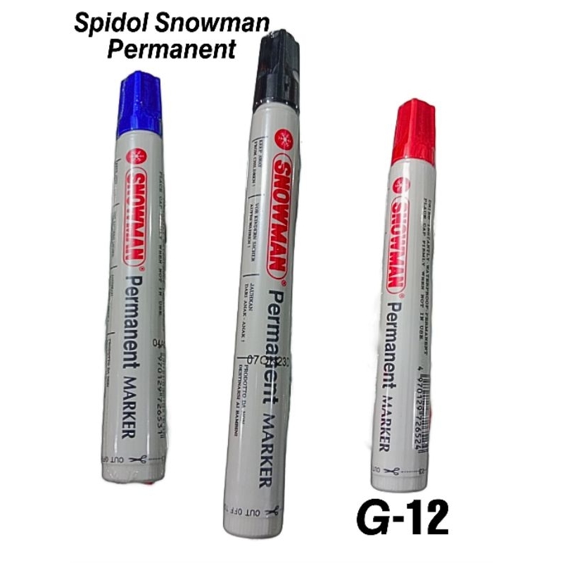 

Permanent Marker / Spidol Permanen Snowman G-12