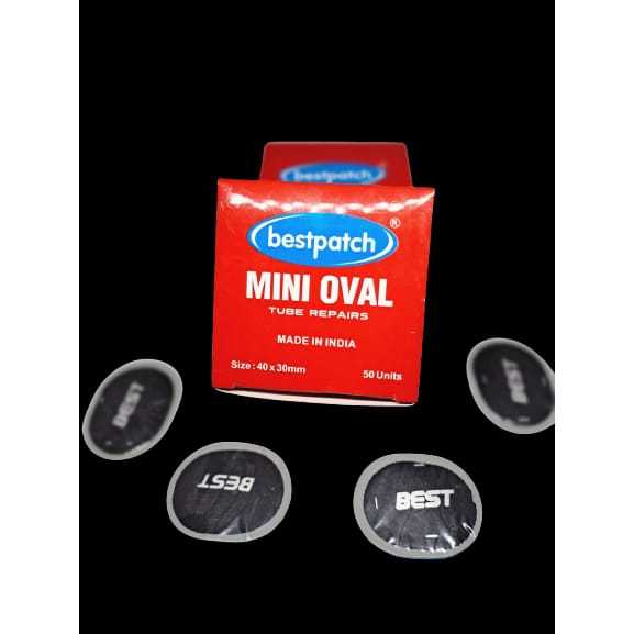MINI OVAL BESTPATCH, KARET TAMBAL BAN, TIP TOP
