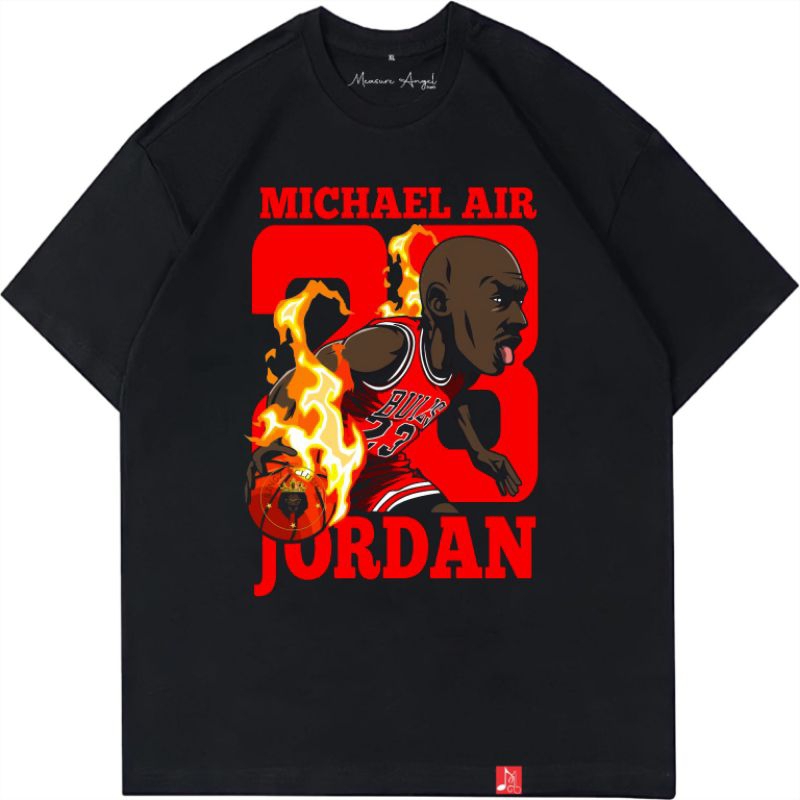 COD Toxic1805 Vintage Michael Jordan Vol 2 Black Oversize Tee T-Shirt Kaos / Baju Kaos Distro Pria T