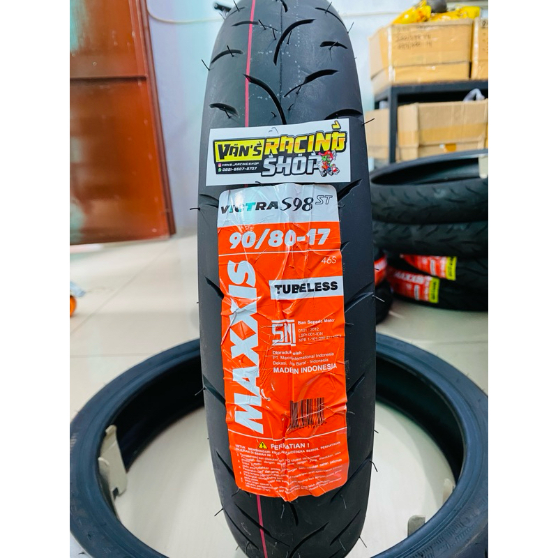 Ban Luar Maxxis Victra 90 80 17 90/80-17 Tubeless
