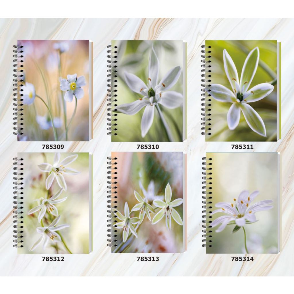 

Spiral Notebook A6 / Bunga / Set 49 / 3545