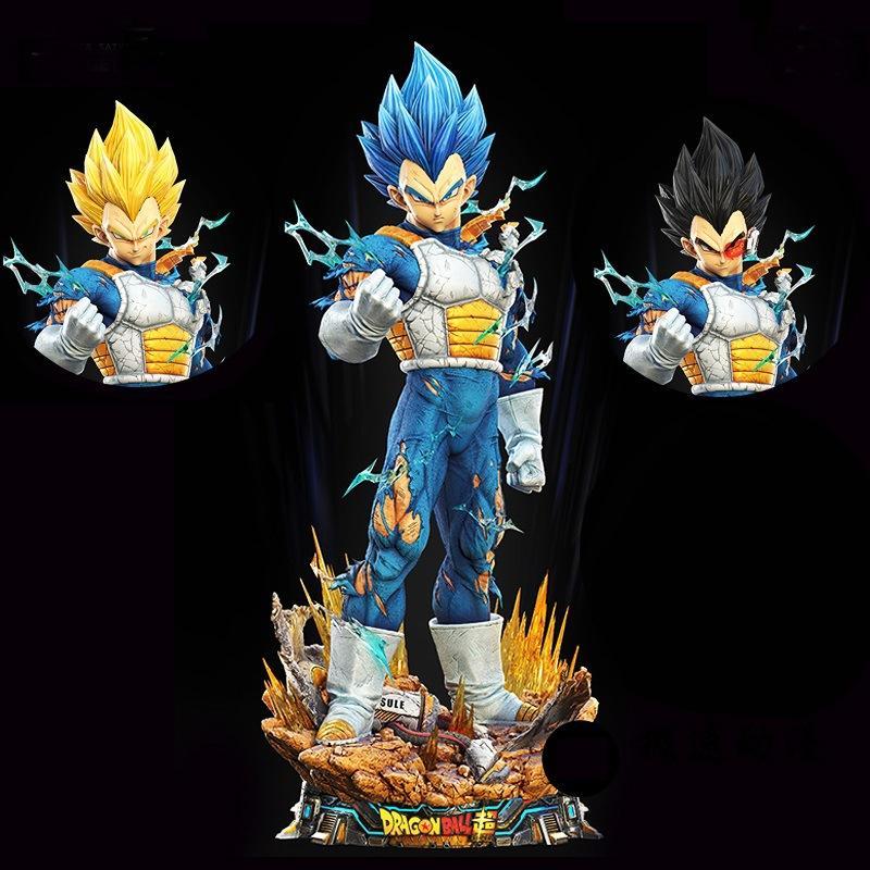 Action Figure Dragon Ball Vegeta 4 Head LX Studio LED