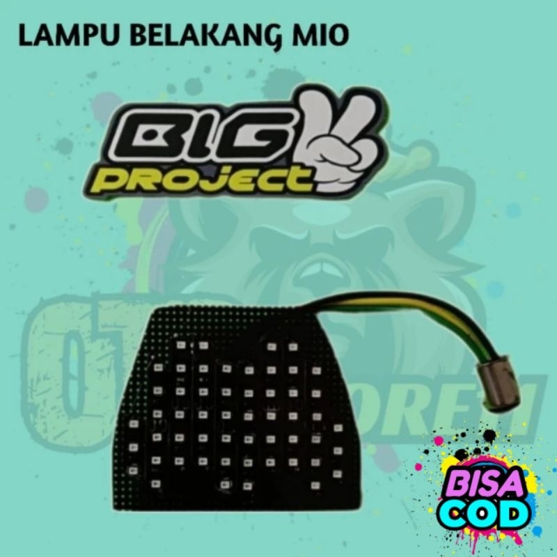 LAMPU RUNNING MIO KARBU /LAMPU BELAKANG MIO  /LAMPU TEM BELAKANG MIO